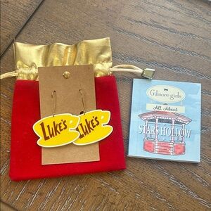 Luke's Diner Yellow Earrings